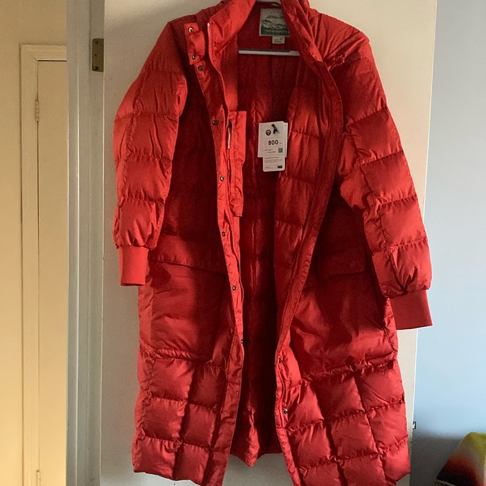 NWT The Great. & Eddie Bauer long Puffer Jacket